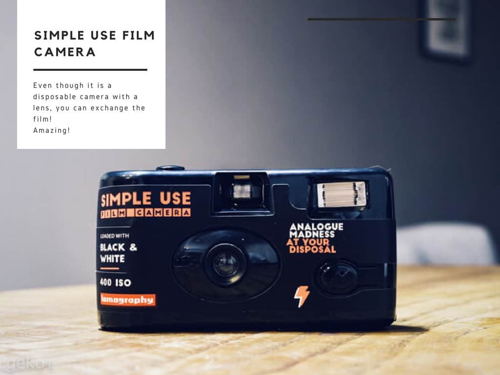 フィルム交換ができるロモグラフィーのSimple Use Film Camera