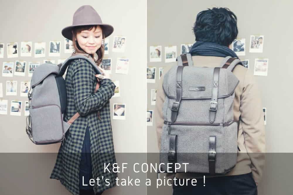 『K&F CONCEPT』のカメラバッグは夫婦で一緒に使えるオシャレなデザイン！【PR】