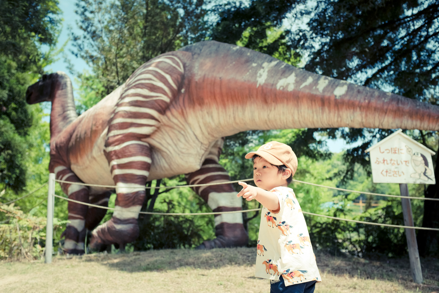 カブトガニ博物館横 笠岡の恐竜公園が無料なのに規模もすごくて楽しい 45house